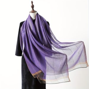 Women Scarf Large Shawl And Wraps Lightweight Scarf Fashion Pashmina Neck Scarf For Female